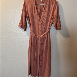 Rebellion Rust Midi Dress